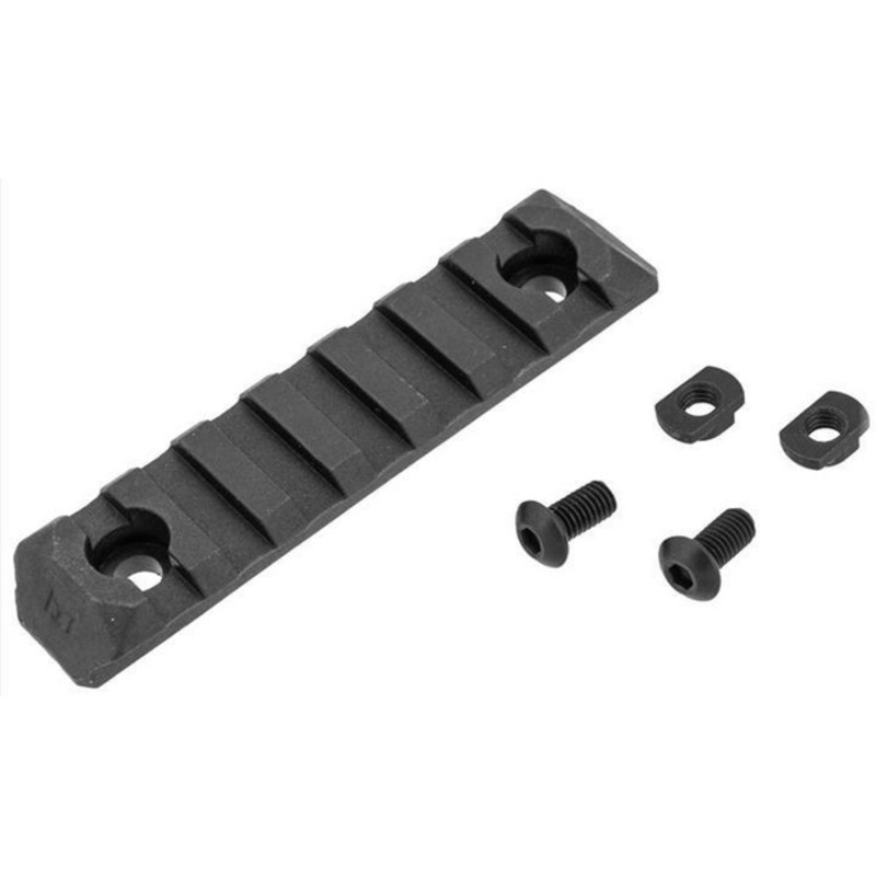 PTS Syndicate Airsoft Enhanced 7-Slot ERS M-LOK Rail Section, Black