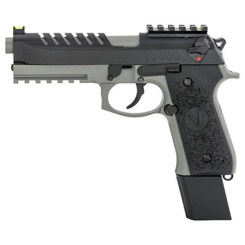 Vorsk Airsoft Tactical VM9 Gas Blowback Airsoft Pistol, Black/Grey
