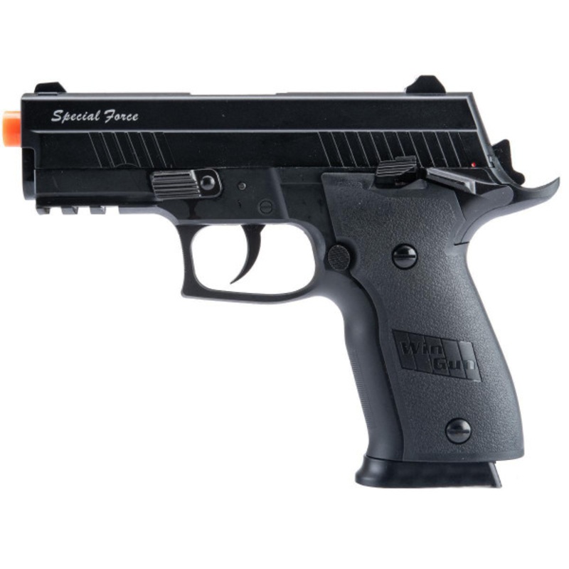 Win Gun Special Force 229S CO2 Gas Blowback Airsoft Pistol, Black