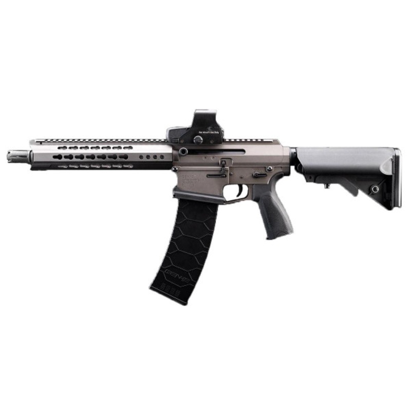 6mmProShop Taran Tactical Innovations x Genesis Arms Licensed Dracarys Gen 12 Airsoft AEG Rifle, Disruptive Grey