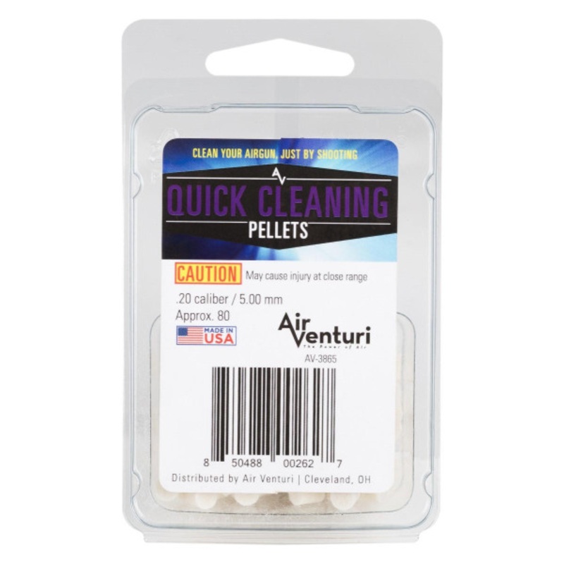 Air Venturi .20 Cal Quick Cleaning Pellets, 80ct