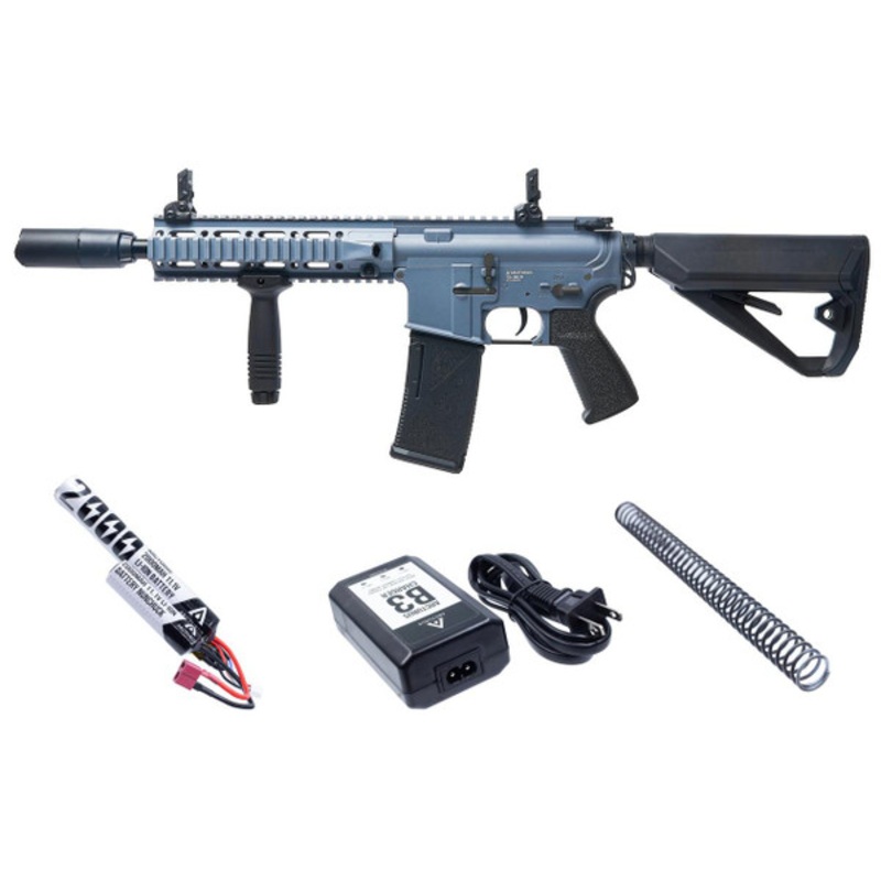 Arcturus LWT MK-II CQB 10 AEG Sport Airsoft Rifle Starter Pack, Gray/Black