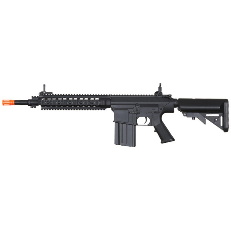 Atlas Custom Works Full Size SR25-K Precision Airsoft AEG Rifle, Black