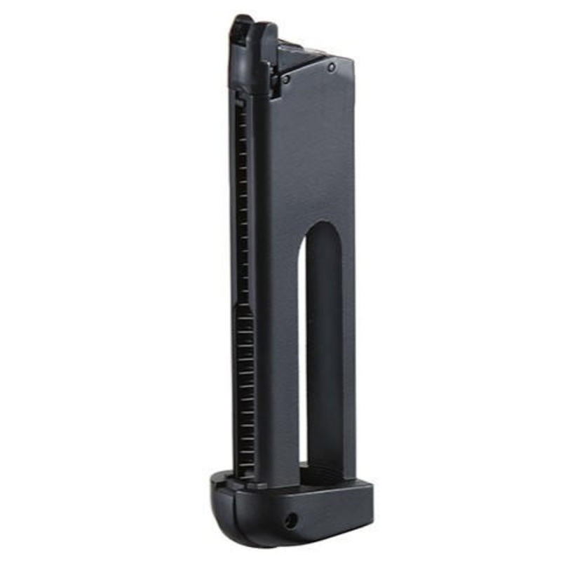 Double Bell AM45 Gas Blowback 18rd CO2 Airsoft Magazine, Black