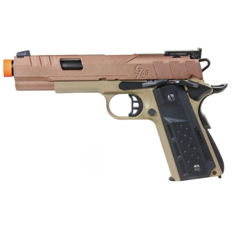 G&G GX45 MKV GBB Airsoft Pistol, Dark Earth