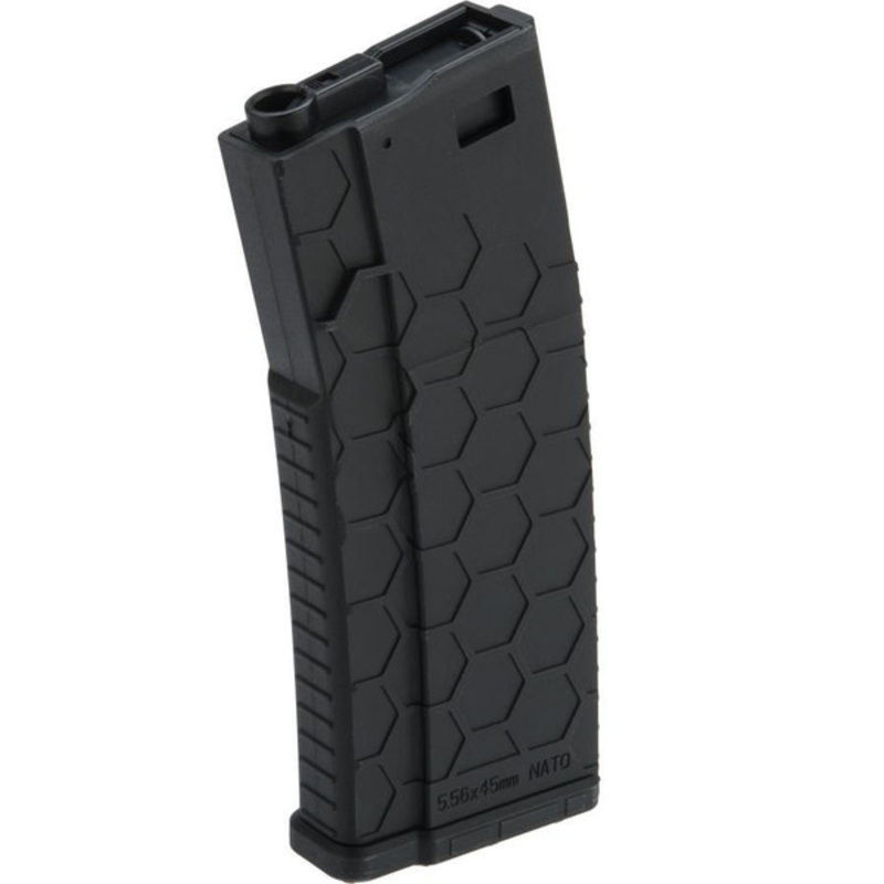 Hexmag Airsoft 300rd High-Cap Flashmag for M4/M16 Series Airsoft Rifles, Black