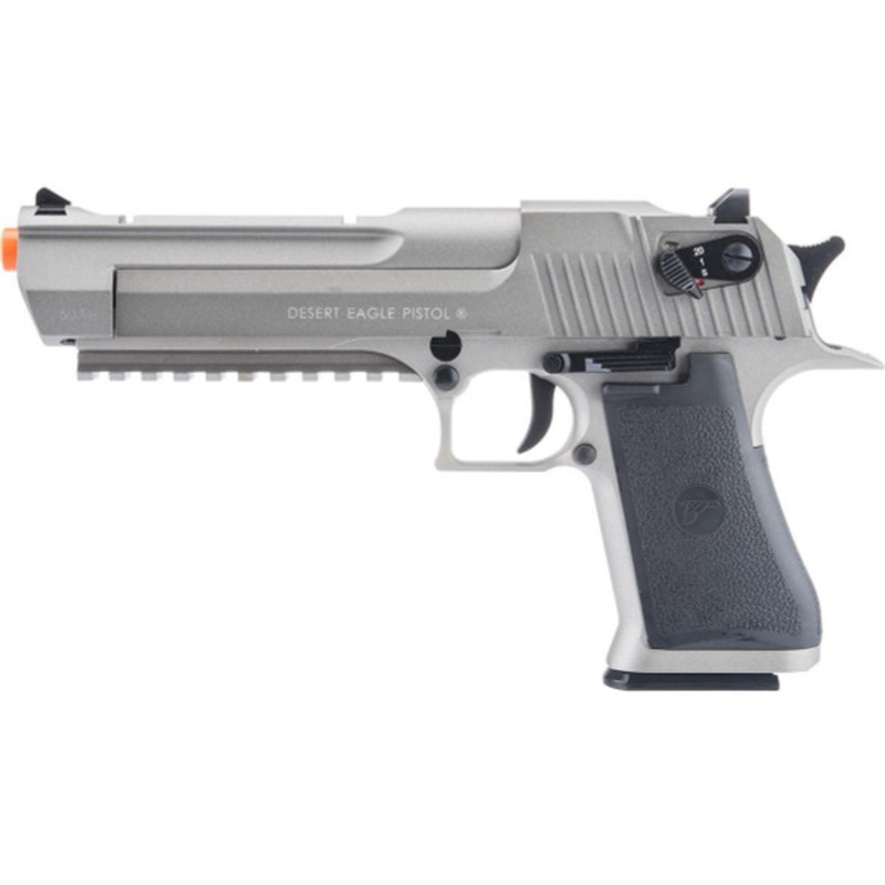 KWC Magnum Research Metal Desert Eagle CO2 Gas Blowback Airsoft Pistol, Gray