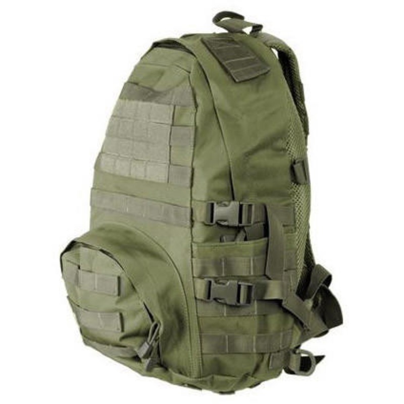 Lancer Tactical 1000D Nylon Airsoft Patrol Backpack w/ QD Buckles, OD Green