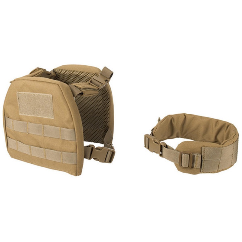 Lancer Tactical X-Small 1000D Nylon Youth Molle Vest with Battle Belt, Tan