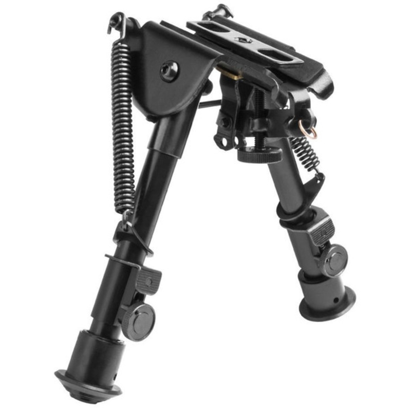 NcStar Precision-Grade Compact Friction Bipod w/ 3 Mount Adapters, Black