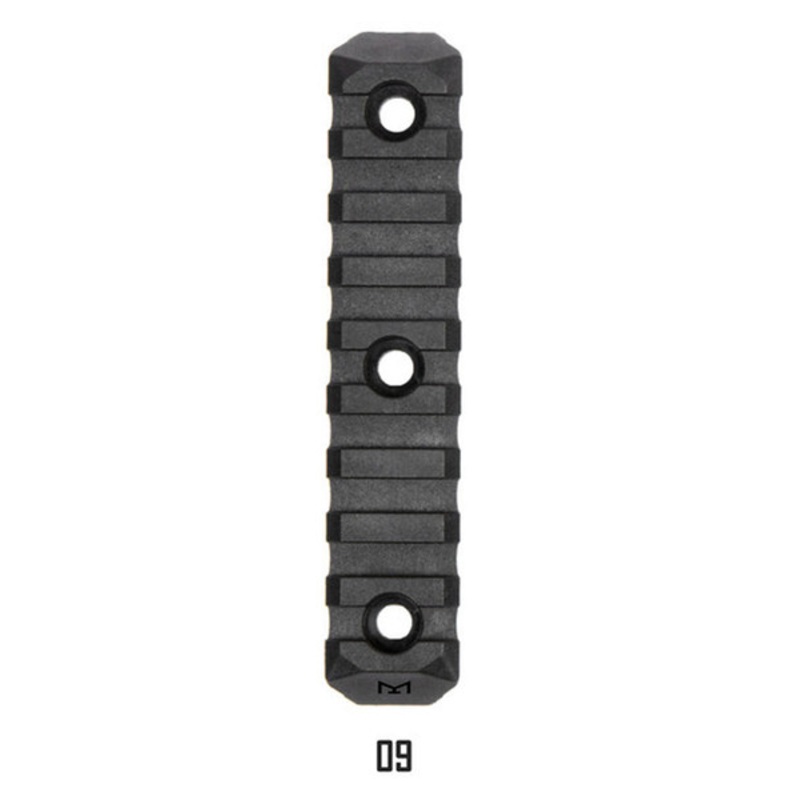 PTS Enhanced M-LOK Rail Section 9 Slots, Black