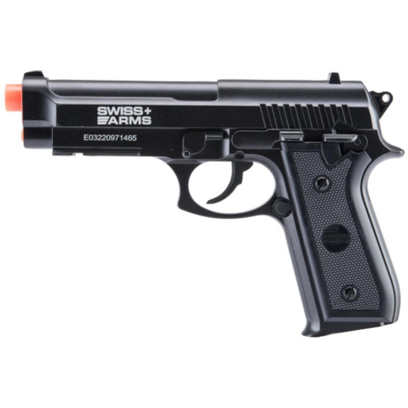 Swiss Arms SA Full Metal P92 .177 Cal CO2 NBB Airgun Pistol, Black