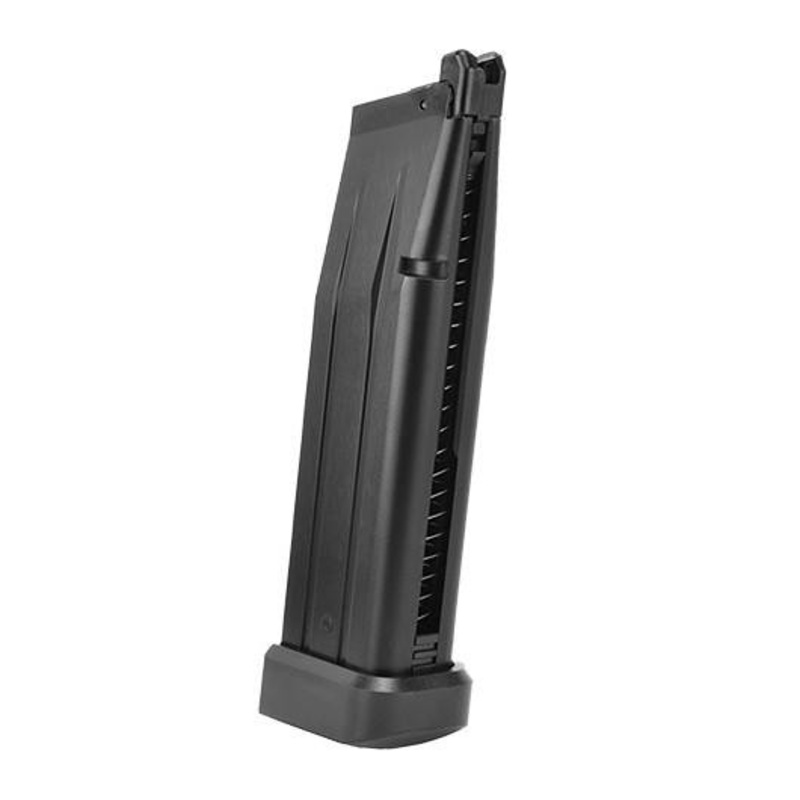 WE Tech 28 Round 3.8 Hi-Capa CO2 Airsoft Magazine, Black