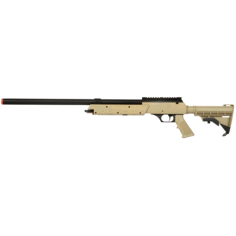 Well APS SR-2 Modular Bolt Action Airsoft Sniper Rifle, Tan