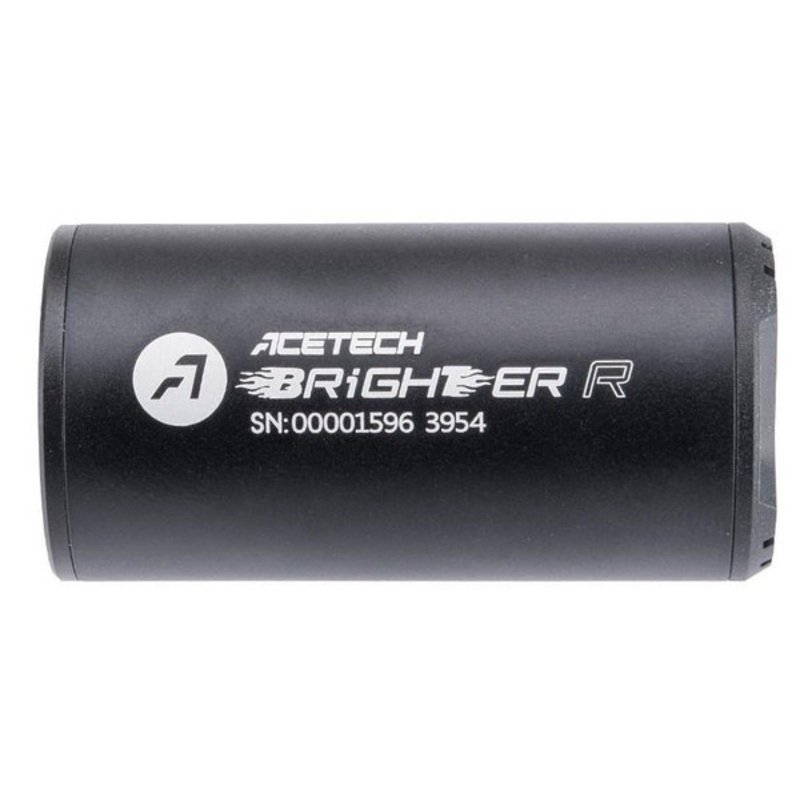 AceTech Brighter R Compact Rechargeable Airsoft Tracer Unit, Black