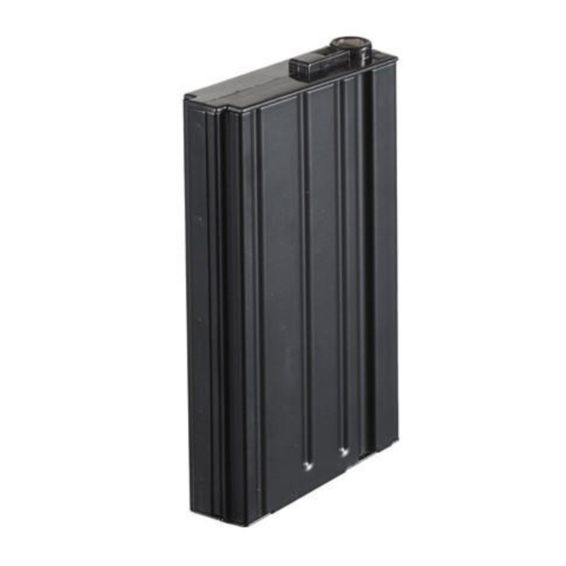 Atlas Custom Works 110 Round Full Metal SR-25 Airsoft AEG Mid-Capacity Magazine, Black