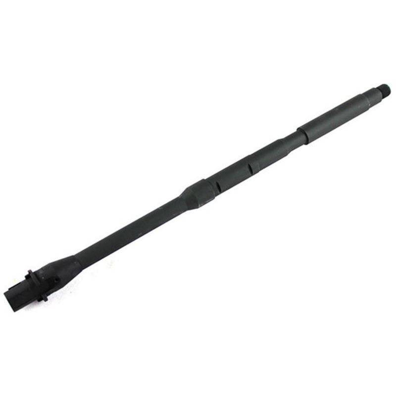 Atlas Custom Works 16 Inch M4 Lightweight Mid-Length Outer Barrel for Airsoft M4/M16 Rifles, Black