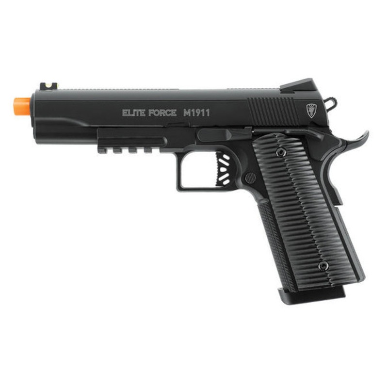 Elite Force M1911 Polymer Frame CO2 Blowback Airsoft Pistol, Black