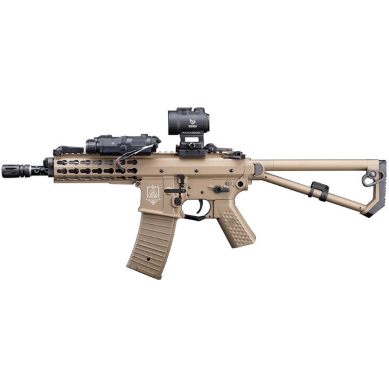 EMG Helios Knights Armament Company PDW M2 Sportsline G2 Airsoft AEG Rifle, Tan