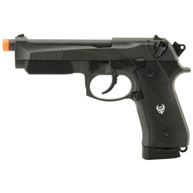 HFC 192 CO2 Blowback Airsoft Pistol with Accessory Rail, Black