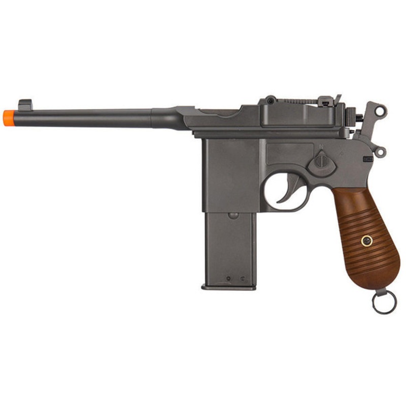 HFC Gas Non-Blowback C96 Box Cannon Airsoft Pistol, Black