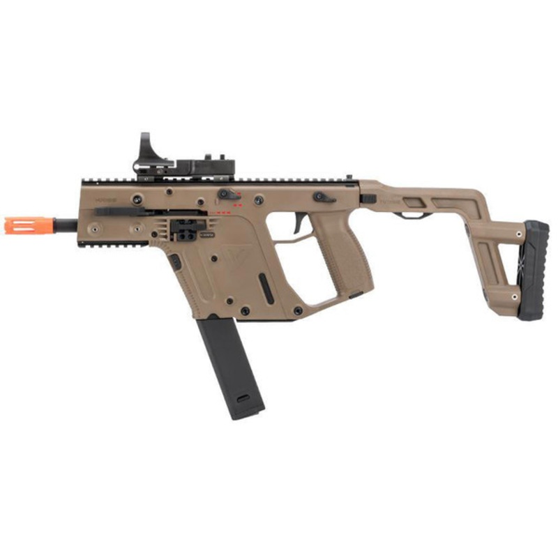 Krytac KRISS USA Licensed KRISS Vector Airsoft AEG SMG Rifle, Flat Dark Earth
