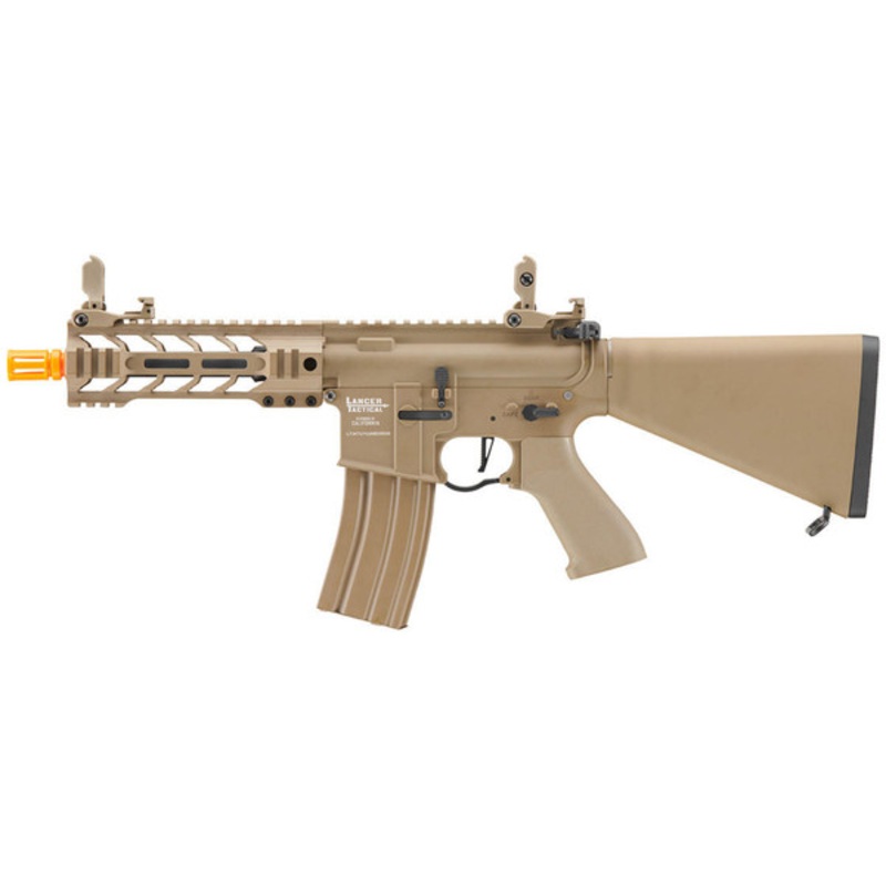 Lancer Tactical Proline 7 M-LOK Battle Hawk Airsoft AEG w/ Stubby Stock, Tan