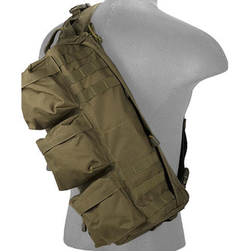 Lancer Tactical Shoulder Go Pack Backpack, OD Green