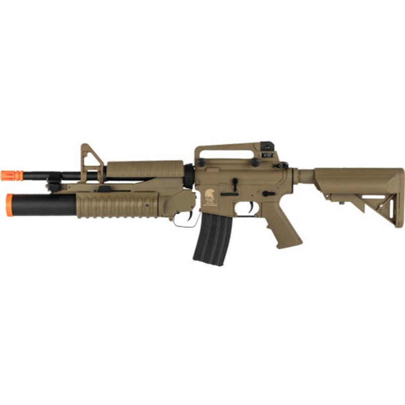 Matrix Sportsline M4 AEG Airsoft Rifle w/ G3 Microswitch & M203 Launcher, Dark Earth