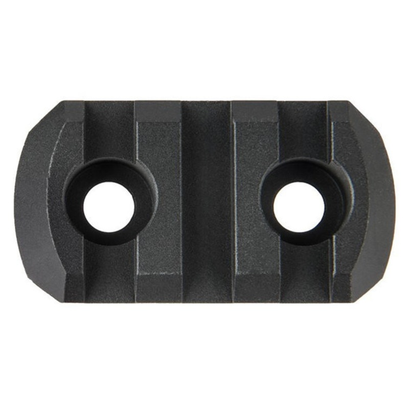 Ranger Armory 3-Slot Aluminum Picatinny Rail Section For M-LOK, Black