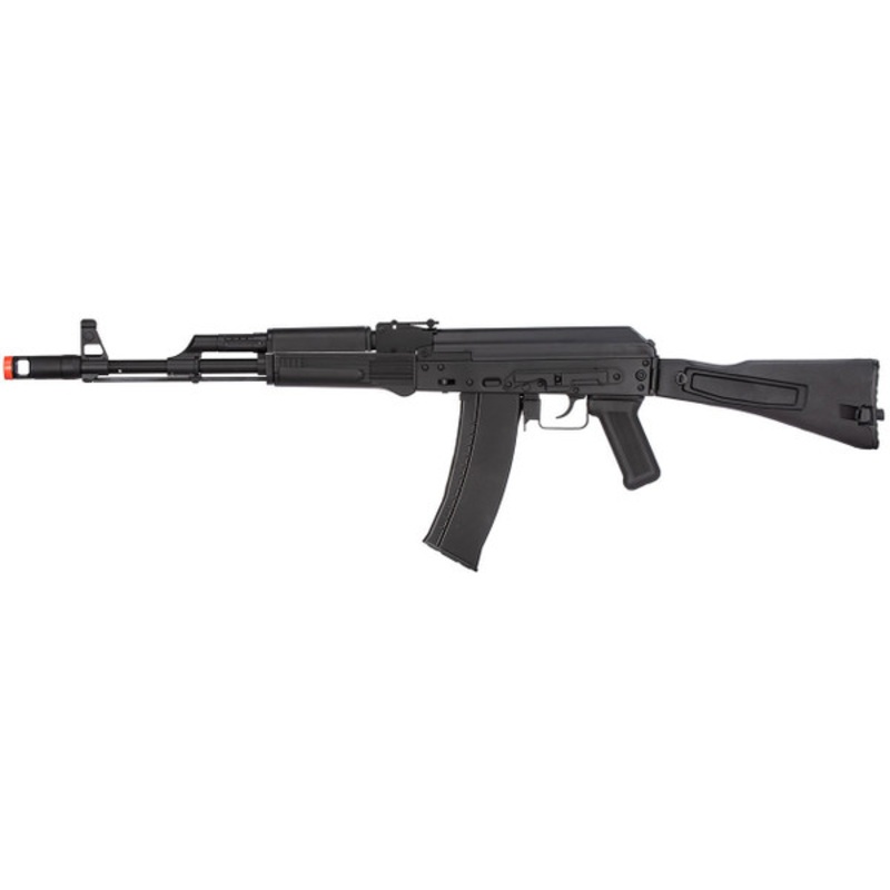 WellFire AK74 Gas Blowback GBB Airsoft Rifle, Black