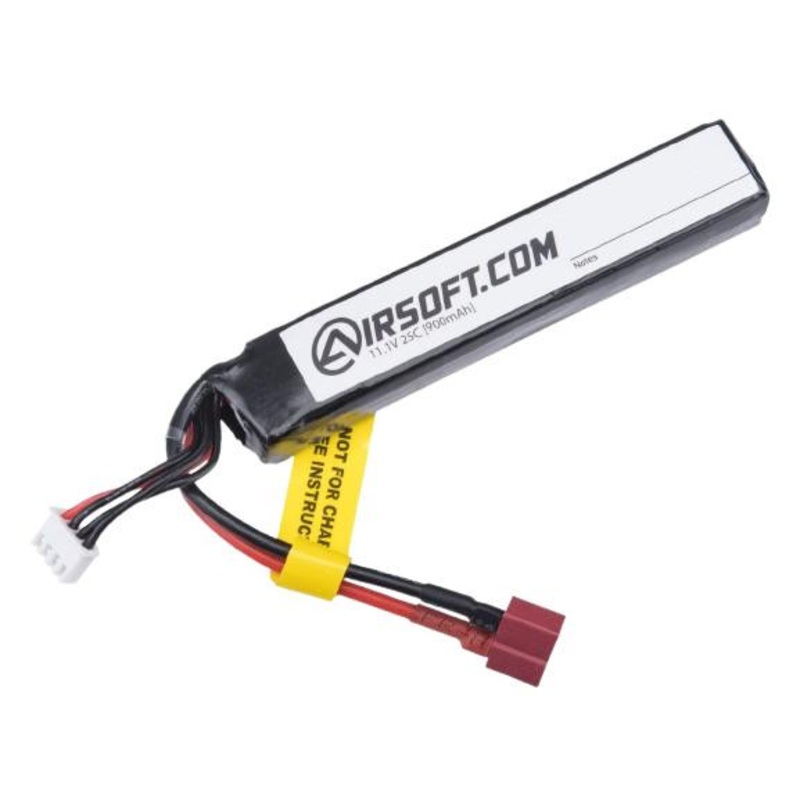 Airsoft.com 11.1v 900mAh High Performance LiPo Airsoft Battery, Standard Deans