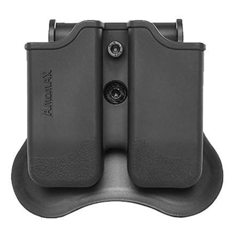Amomax Double Magazine Pouch for Beretta 92, Black