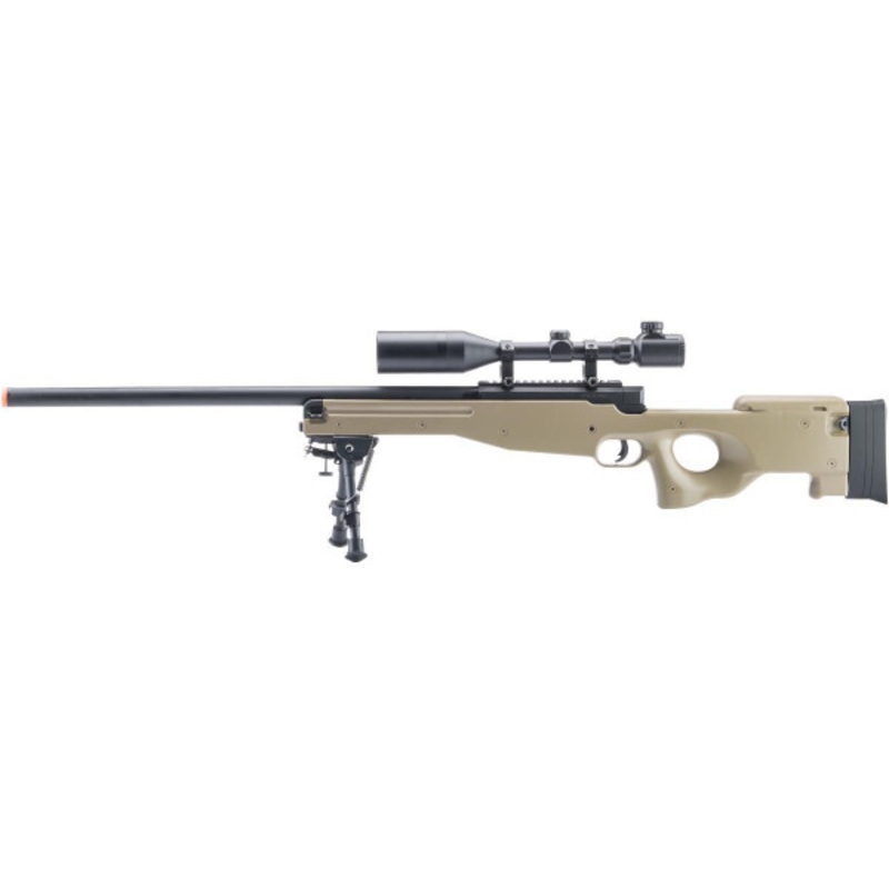 Cybergun Mauser Licensed Type 96 Airsoft Bolt Action Sniper Rifle, Tan
