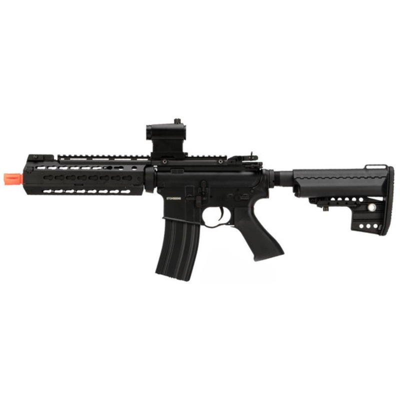 CYMA Sport KeyMod-S Full Metal 9 Barrel 9.5 RIS M4 Airsoft AEG Rifle, Black