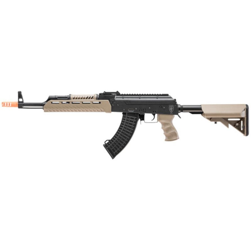 Elite Force AKX Airsoft AEG Rifle w/ EYE Trace 2023, Black/Tan