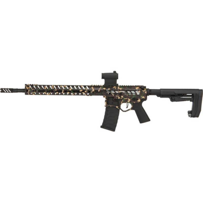 EMG F-1 Demolition Ranch Special Edition AR-15 Airsoft AEG Rifle, Camo Black
