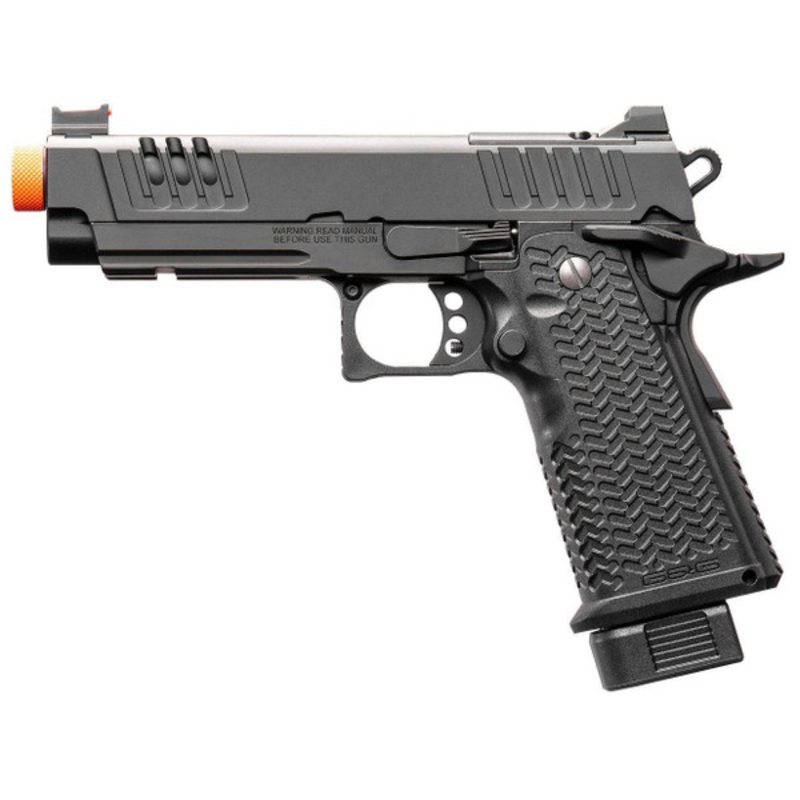 G&G STP45 PRO 8 US Gas Airsoft Pistol, Black