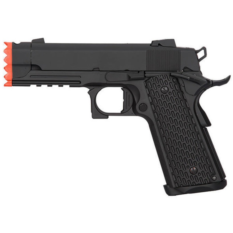 Golden Eagle IMF 3308 Hi-Capa GBB Metal Airsoft Pistol w/ Integrated Muzzle Break, Black