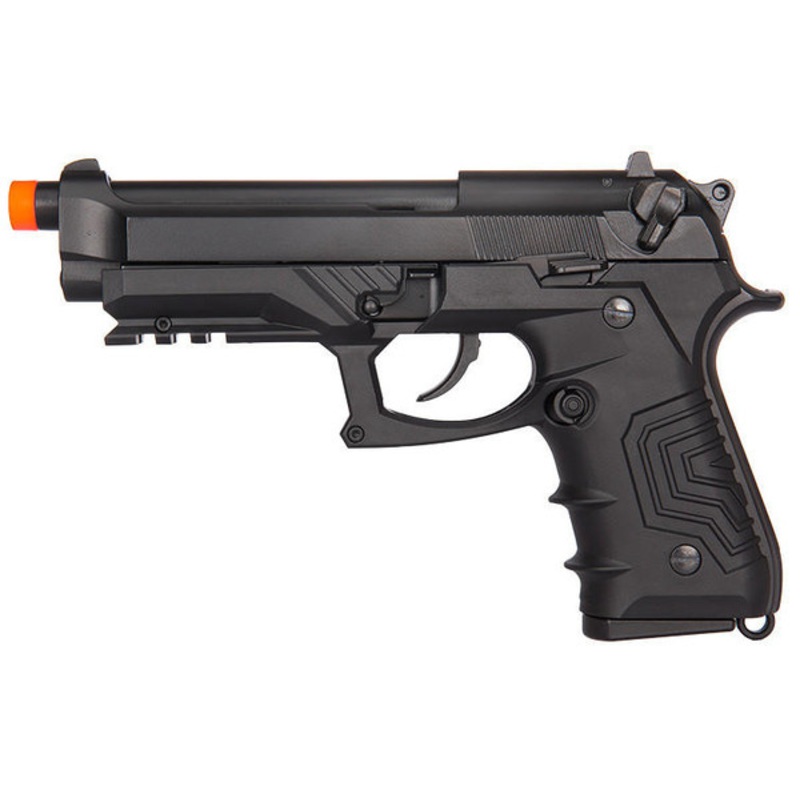 HFC M92 CO2 Blowback Semi Auto Airsoft Pistol, Black