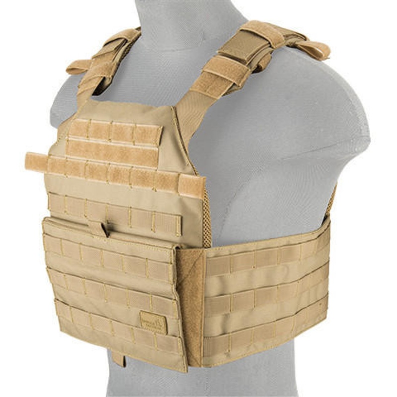 Lancer Tactical Assault Recon Plate Carrier, Tan