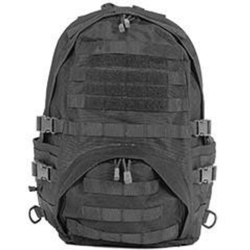 Lancer Tactical Nylon Patrol Backpack, Black