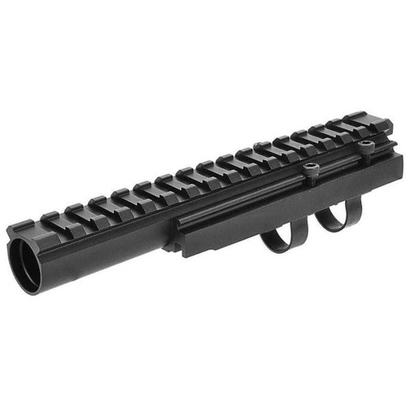 LCT Airsoft AK Series AEG 20mm Forward Optical Rail System, Black