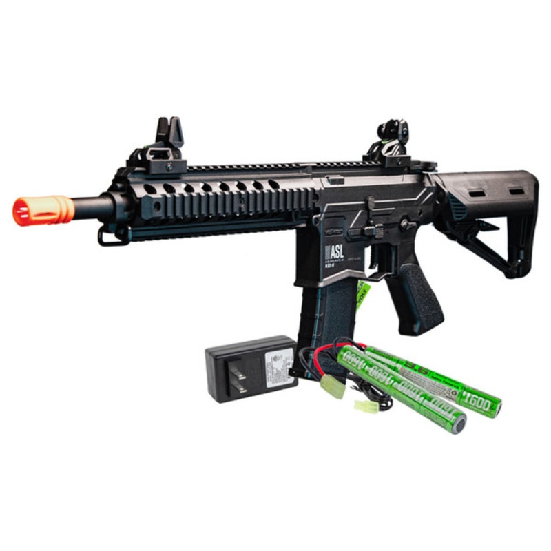 Valken ASL Mod-M AEG Airsoft Gun w/ Battery & Charger Combo, Black