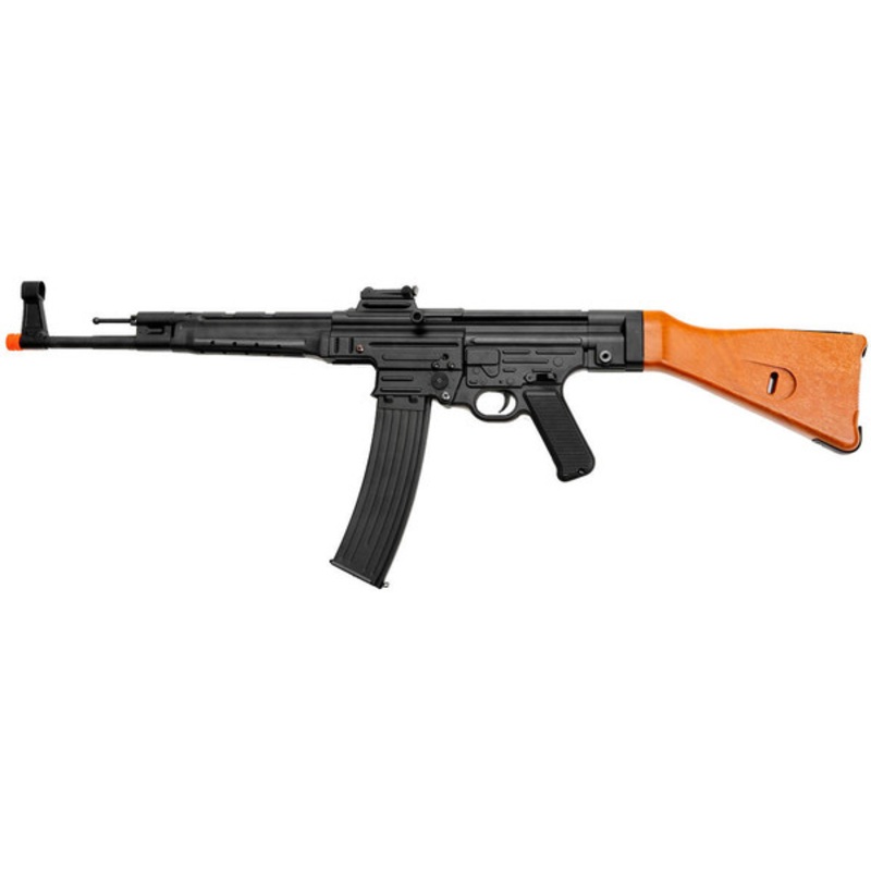 AGM STG44 WWII Full Metal Sturmgewehr Airsoft AEG Rifle w/ Imitation Wood Stock Furniture, Black/Wood