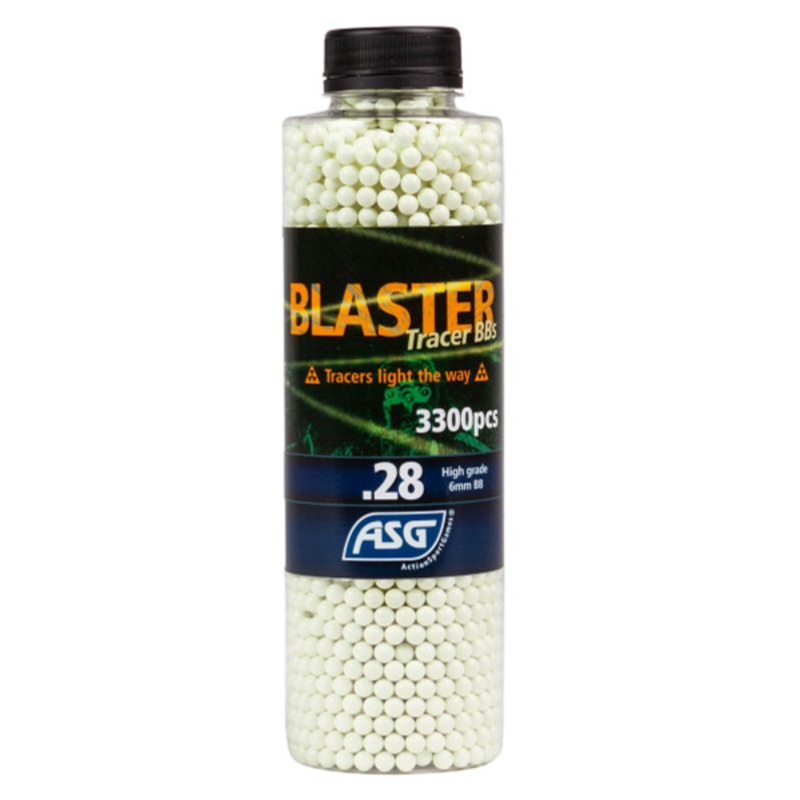 ASG 0.28g Blaster Tracer Airsoft BBs Bottle, 3,300 Rounds