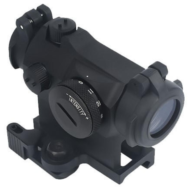 Atlas Custom Works Red T2 Red Dot with QD Mount, Black