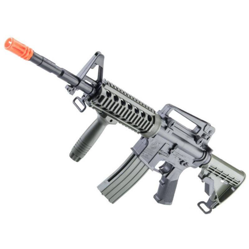 Cybergun Colt Licensed Tactical Spring Powered M4 Airsoft Rifle, Ranger Green