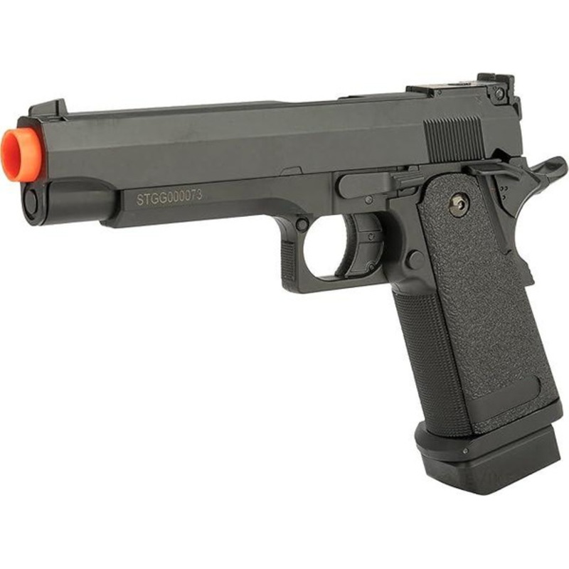 CYMA Hi-Capa Airsoft AEP Pistol Package, Black