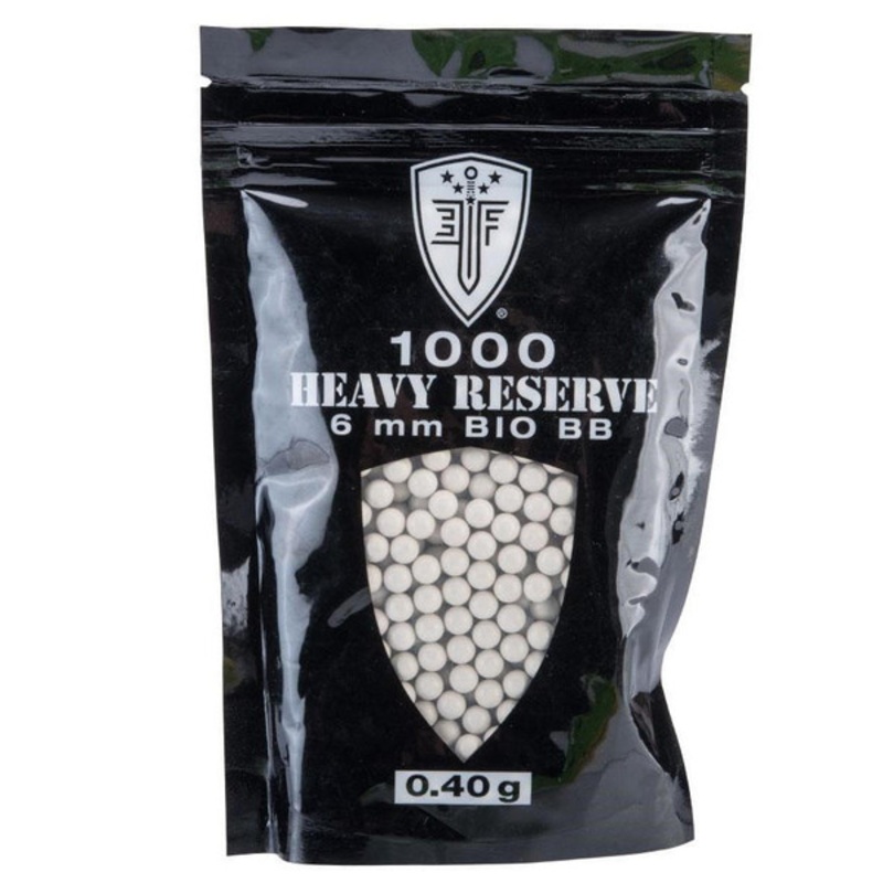 Elite Force MILSIM Heavy Reserve 1000ct 0.40g Bio Airsoft BBs, White